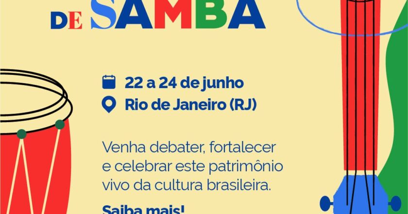 A cidade do Rio de Janeiro vai receber o 1º Seminário Nacional das Rodas de Samba